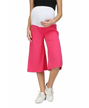 Preggear Maternity Jersey Knit Palazzo - Pink