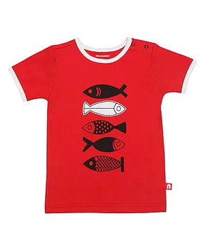 Nino Bambino Fish Print T-shirt - Red