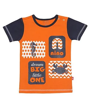 Nino Bambino Printed T-Shirt - Orange