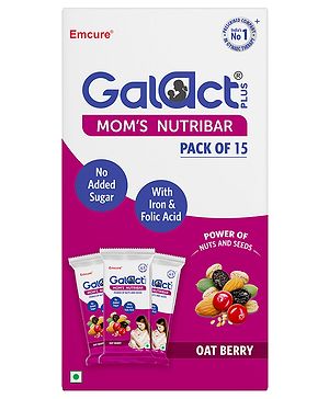 Galact Plus Mom Nutrition Bar Pack of 15 - 20 g Each