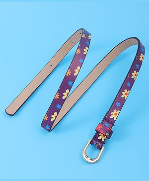 Babyhug Free Size Belt With Floral Print - Purple Babyhug Free Size Belt With Floral Print - Purple