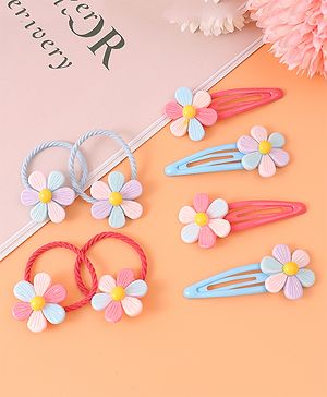 Pine Kids Hair Accessories Combo Sets - Red & Blue