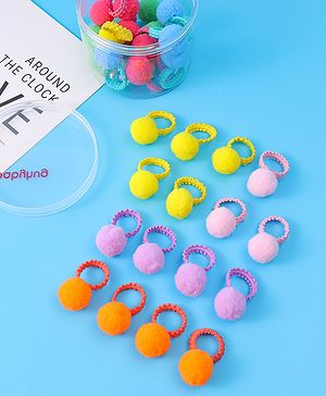 Babyhug Hair Rubber Bands Pack of 30 -  Multicolor