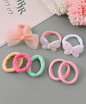 Babyhug Hair Rubber Bands Free Size - Multicolour