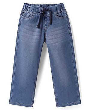 Pine Kids Full Length Washed Denim Jeans - Light Blue