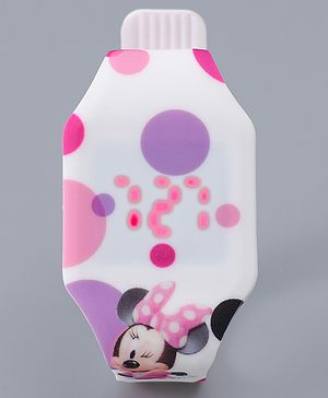 Babyhug Digital Watch with Minnie Mouse Print - Multicolor