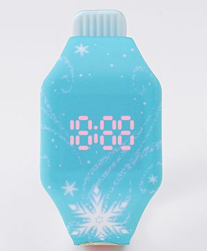 Babyhug Digital Watch with Disney Frozen Print - Light Blue