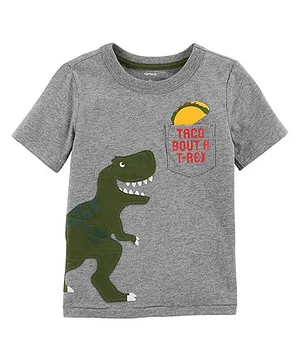 Carter's Dinosaur Jersey Tee - Grey