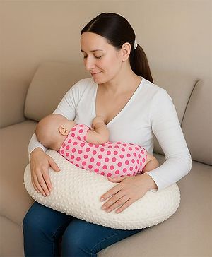 Babyhug Bubble Feeding Pillow - White
