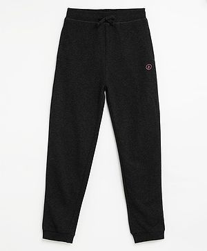 Campana Cotton Terry Solid Joggers - Charcoal