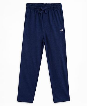 Campana Cotton Terry Solid Straight Track Pant - Denim Melange