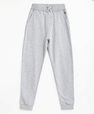 Campana Cotton Terry Solid Joggers - Grey Melange