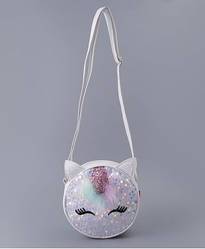 Babyhug  3D Applique Sling Bag - Off White