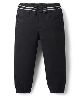 Babyhug
                              Denim Full length washed Jogger with
                              stretch - Black