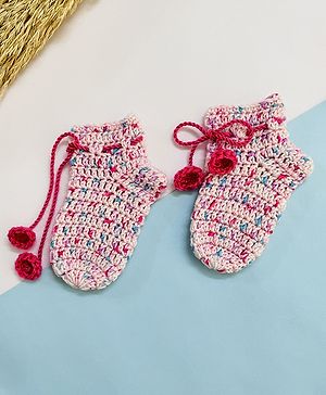 Little Peas Handmade Colour Fusion Socks - Pink