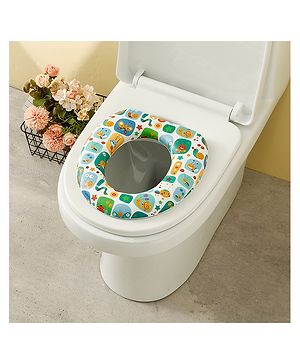 Babyhug Baby Potty Seat With Animal Print - Multicolor