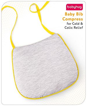 Babyhug Baby Bib Compress for Cold & Colic Relief - Grey
