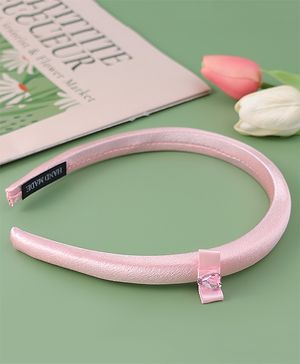 Pine Kids Free Size Solid Coloured  Hair Band - Pink