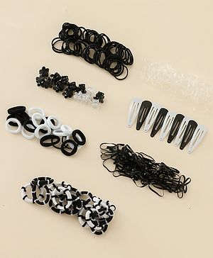 Babyhug Hair Accessories Combo Set Free Size - Black & White