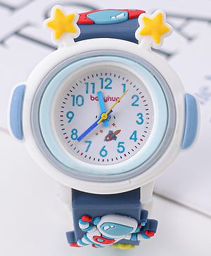 Babyhug Analog Watch With Astronomical Applique Free Size - Blue