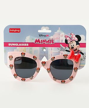 Babyhug Disney Jr. Minnie Sunglasses With Bow Applique - Pink