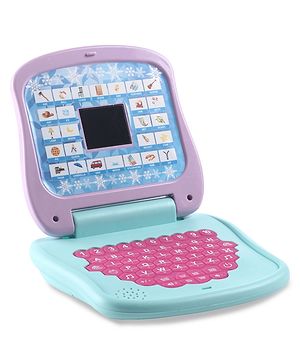 Babyhug Disney Frozen Educational Electronic Laptop with LED Screen for Kids| Computer Toy with Sound & Music| Alphabet & Number Learning| Activity Toy for 3+Yrs Boys & Girls| Best Birthday Gift