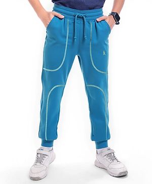 Pine Kids Knit Full Length Lounge Pant - Teal Blue