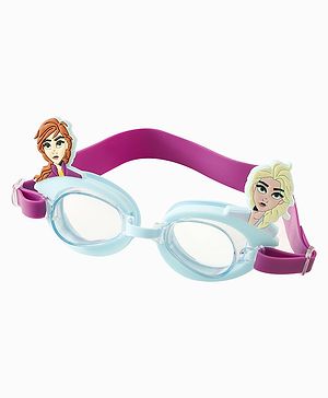 Pine Kids Disney Swimming Goggles With Elsa & Anna Applique - Blue