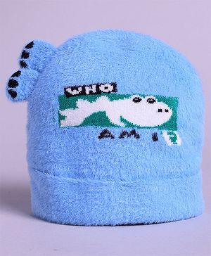 M'andy Woollen Animal Designed Cap - Blue-  Diameter 35 Cms