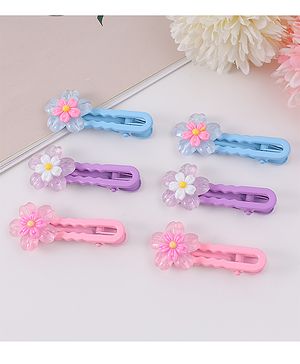 Babyhug Hair Pins And Clips Pack Of 6 - Multicolour