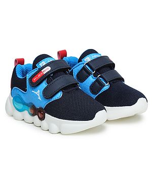 ABROS Play Big Text Designed Velcro Closure Shoes - Blue