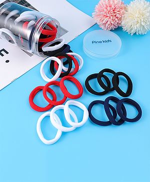 Pine Kids Hair Rubber Bands 25 Pieces - Multicolor