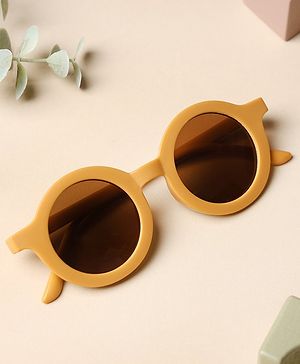 Kicks & Crawl Solid Round Sunglasses - Yellow