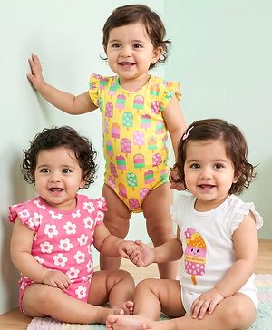 Babyhug 100% Cotton Knit Frill...