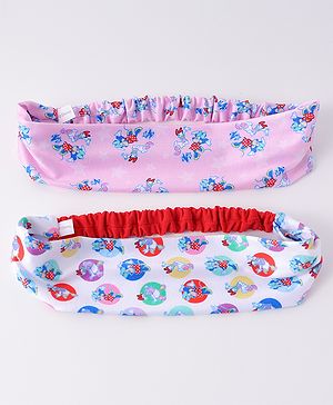 Babyhug Disney Free Size Headbands With Minnie Mouse & Daisy Duck Pack of 2 - Multicolour