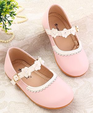 Cute Walk by Babyhug Buckle Closure Ballerina - Baby Pink