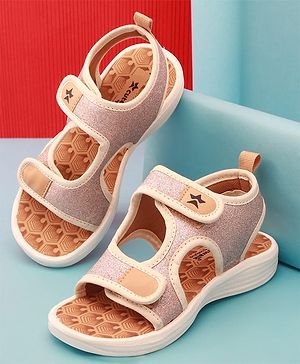 Cute Walk by Babyhug Sandals with Velcro Closure - Beige