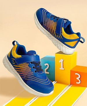 Hopits Striped Velcro Closure Shoes - Blue