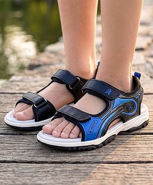 Pine Kids Velcro Closure Sandals - Black