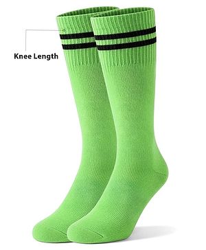 Pine Active Knit Knee Length Football Socks - Green