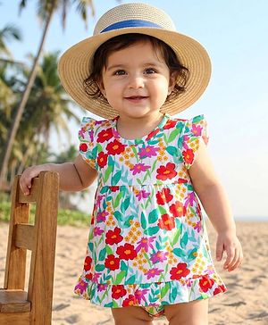 Babyhug Interlock Knit Frill...