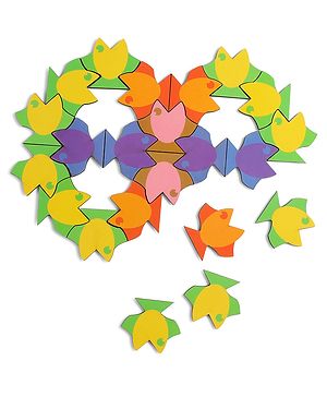 Babyhug Fish Jigsaw Puzzle-48 PCS |Screen Free Entertainment| Patience Building| Logical Thinking |Gifting For KIds |Multicolor