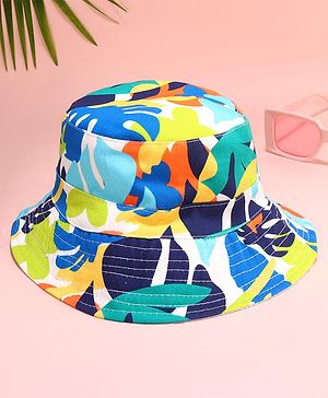 Babyhug Cotton Woven Two Layer Bucket Hat Multicolor - Diameter 78 cm
