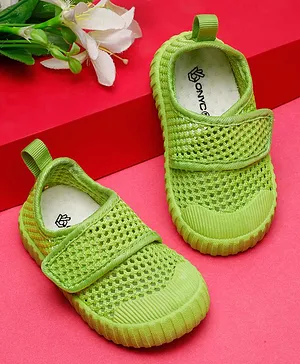 ONYC Solid Perforated Shoes - Lime Green