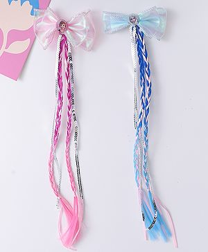 Babyhug Disney Free Size Bow & Butterfly Clips Pack of 2 - Multicolor