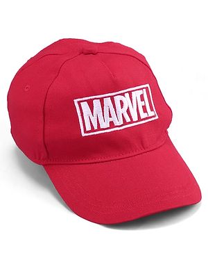 Pine Kids Marvel Summer Cap with Avengers Graphics & Embroidery Detailing Red - Diameter 15.5 cm