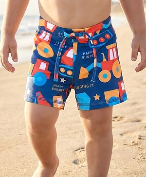 Babyhug Water Repellant Swimming Trunk - Navy Blue