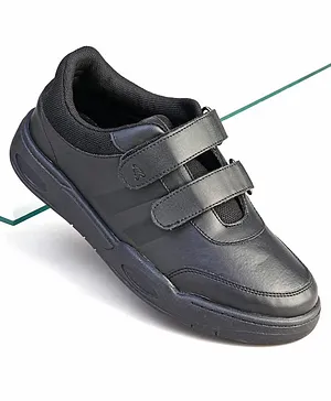 Pine Kids Velcro Closure School Shoes - Black
