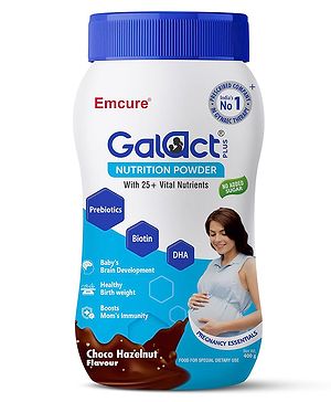 Galact Plus Nutrition Powder Pregnancy Essential  Supplement with Choco Hazelnut Flavour - 400 g