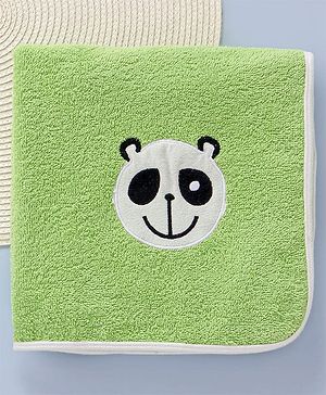 Babyhug Cotton Terry Woven Bath Towel With Koala Embroidery L 102 x B 51 cm - Light Green